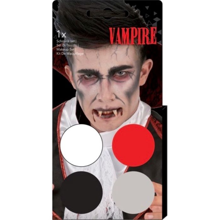 Ansigtsmaling   Farver Med Pensel Vampyr