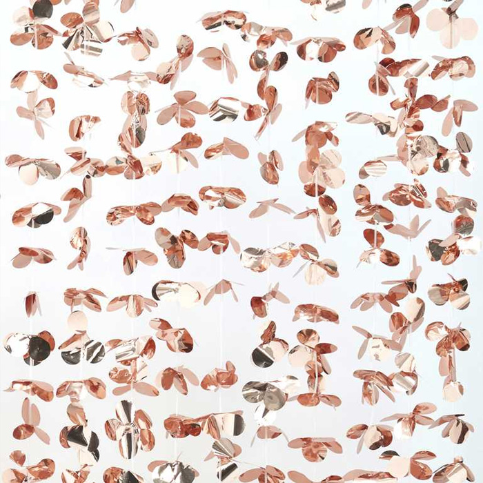 Blomster Gardin   Rose Gold         Meter