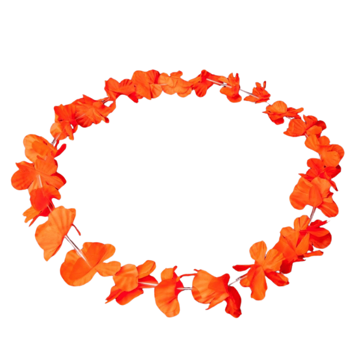 Hawaii Krans Neon Halskæde Orange Neon